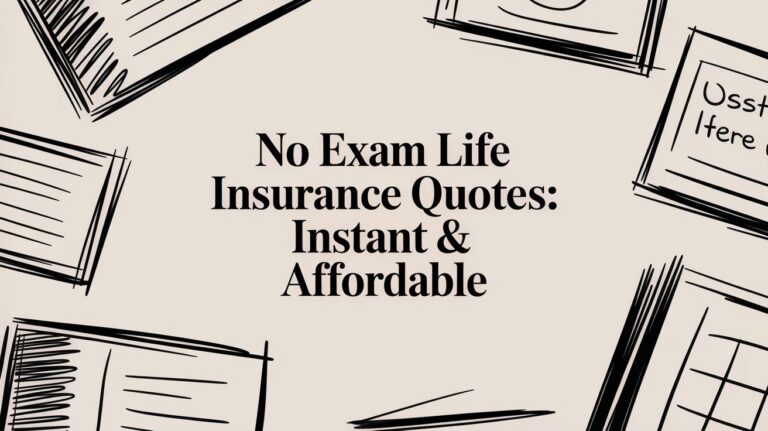 No Exam Life Insurance Quotes: Instant & Affordable