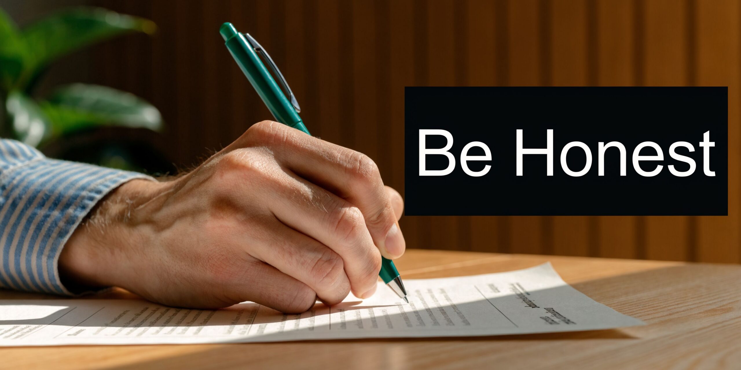 A person holding a green pen while carefully filling out a life insurance document on a desk.