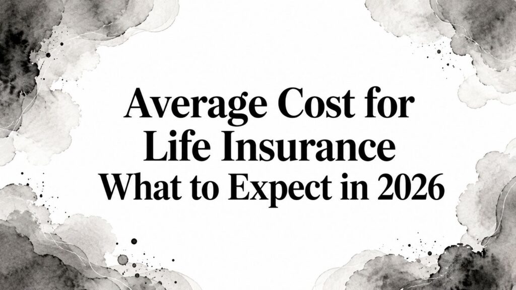 Average Cost for Life Insurance What to Expect in 2026