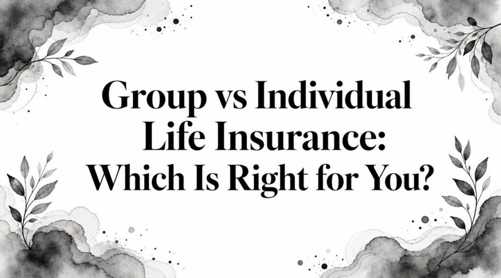 Group vs Individual Life Insurance: Which Is Right for You?