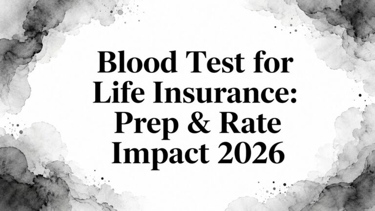 Blood Test for Life Insurance: Prep & Rate Impact 2026
