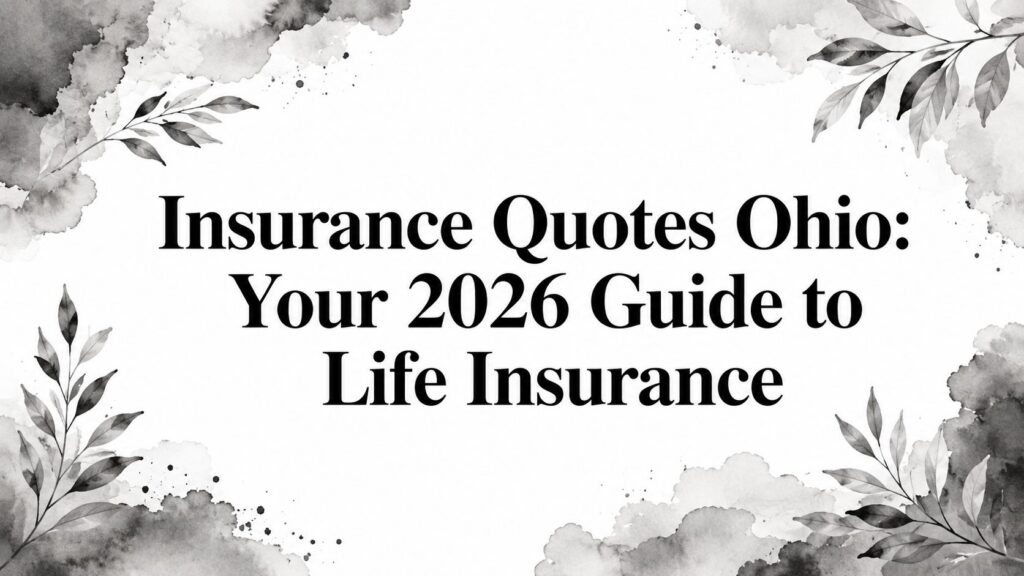 Insurance Quotes Ohio: Your 2026 Guide to Life Insurance