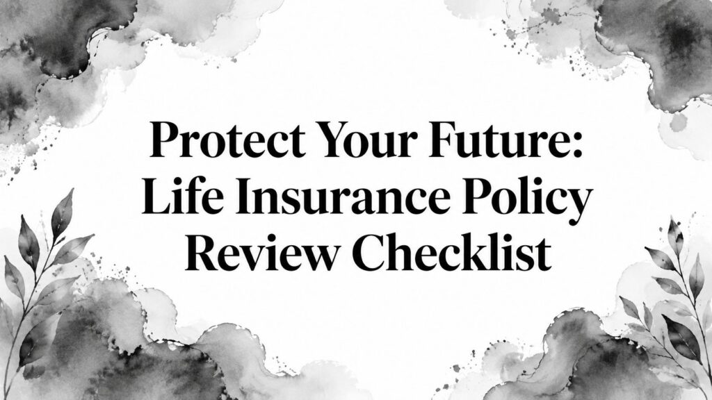Protect Your Future: Life Insurance Policy Review Checklist