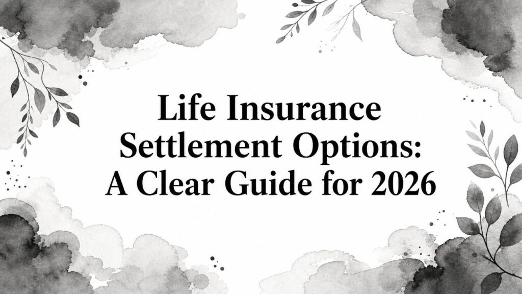 Life Insurance Settlement Options: A Clear Guide for 2026