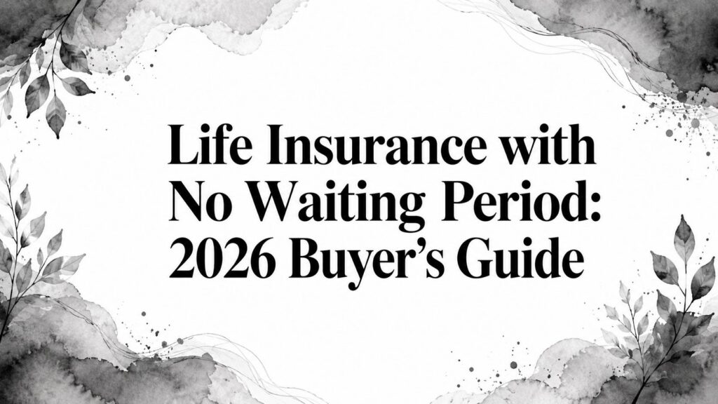 Life Insurance with No Waiting Period: 2026 Buyer’s Guide
