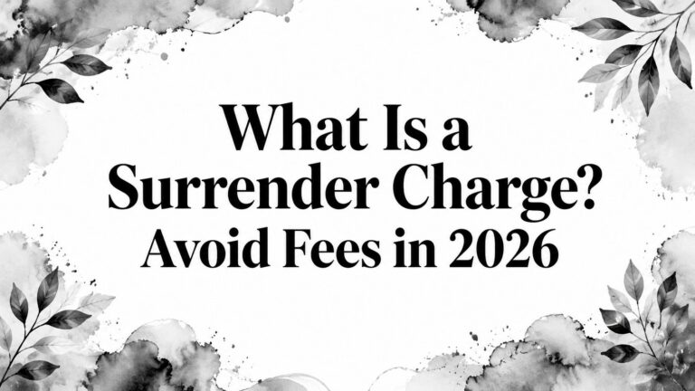 What Is a Surrender Charge? Avoid Fees in 2026