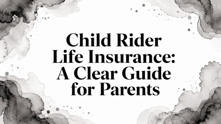 Child Rider Life Insurance: A Clear Guide for Parents