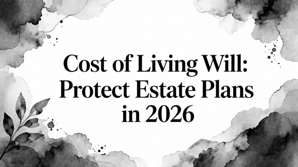 Cost of Living Will: Protect Estate Plans in 2026