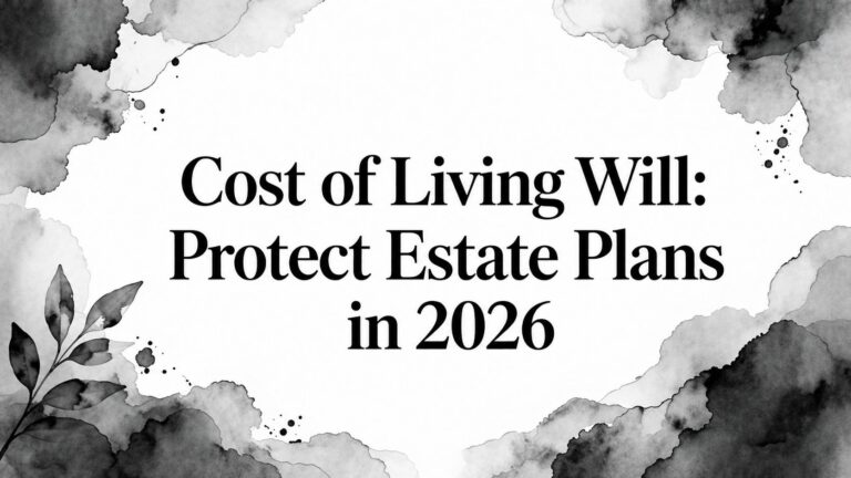 Cost of Living Will: Protect Estate Plans in 2026