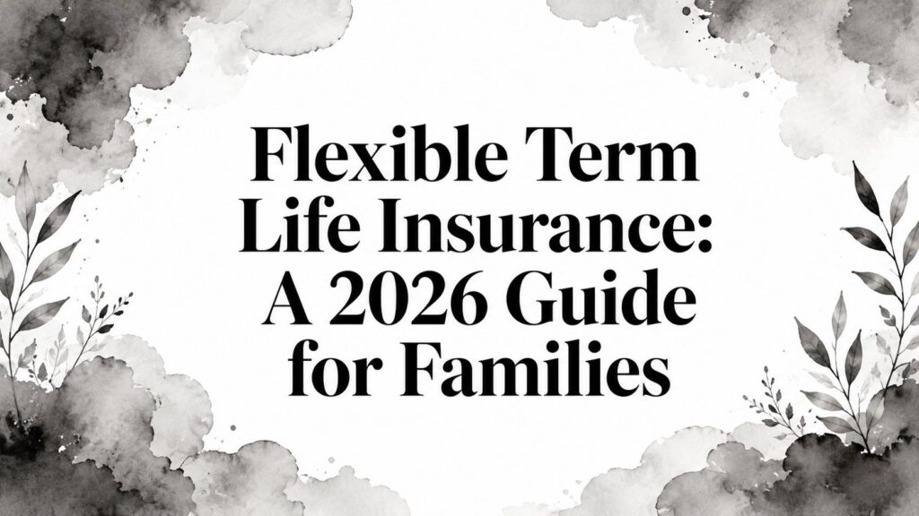 Flexible Term Life Insurance: A 2026 Guide for Families