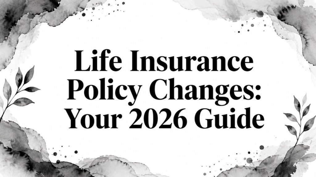 Life Insurance Policy Changes: Your 2026 Guide