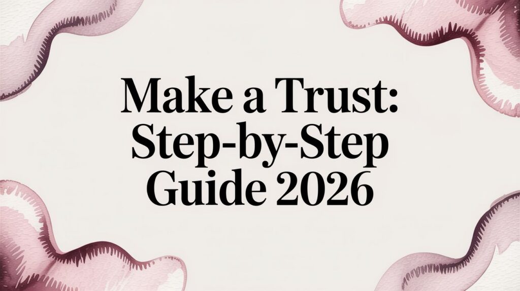Make a Trust: Step-by-Step Guide 2026