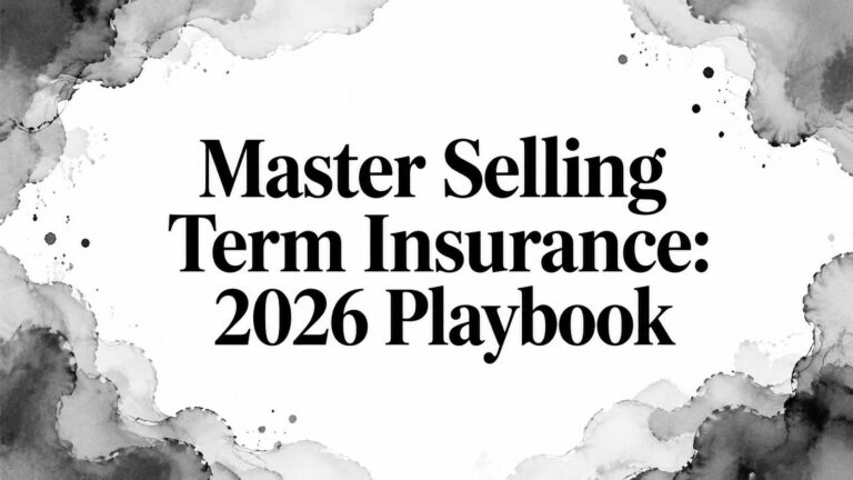 Master Selling Term Insurance: 2026 Playbook