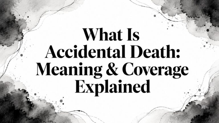 What Is Accidental Death: Meaning & Coverage Explained