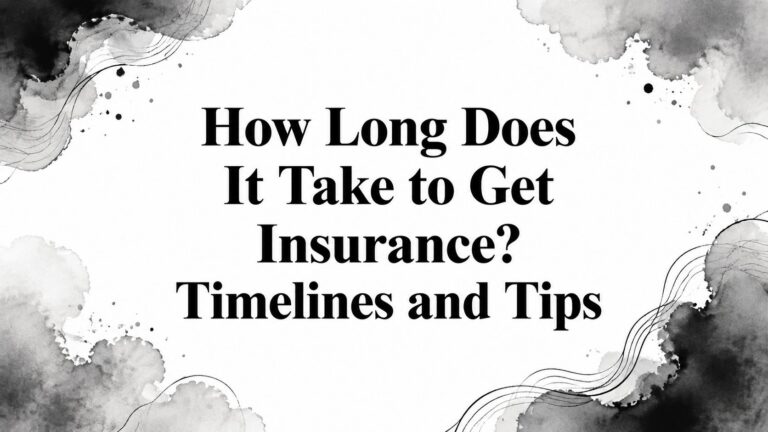 How Long Does It Take to Get Insurance? Timelines and Tips