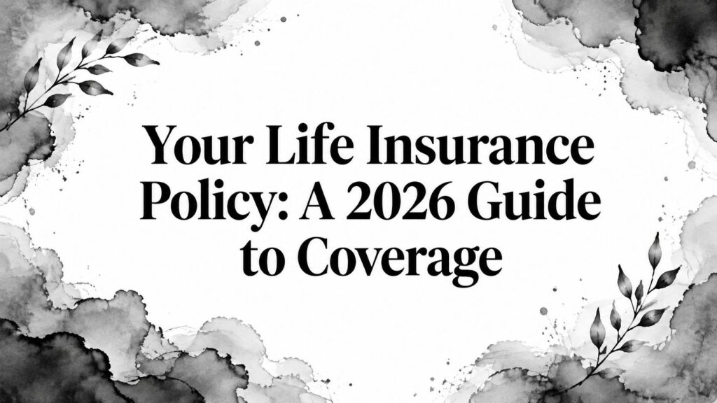 Your Life Insurance Policy: A 2026 Guide to Coverage