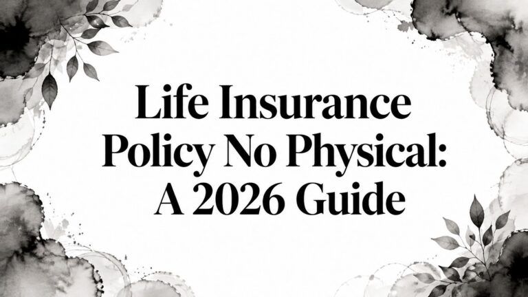 Life Insurance Policy No Physical: A 2026 Guide