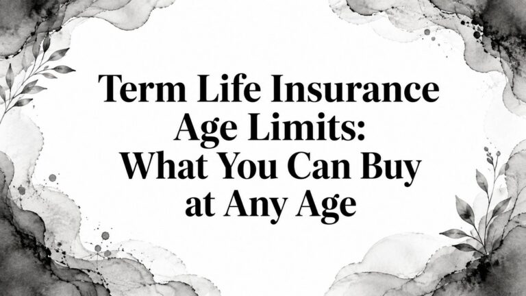 Term Life Insurance Age Limits: What You Can Buy at Any Age