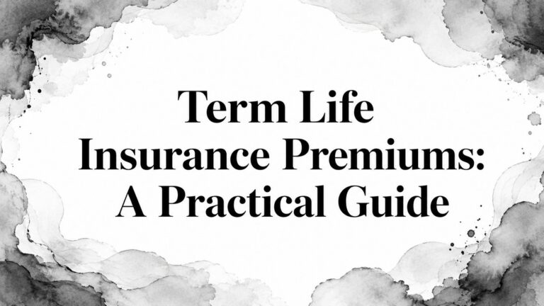 Term Life Insurance Premiums: A Practical Guide