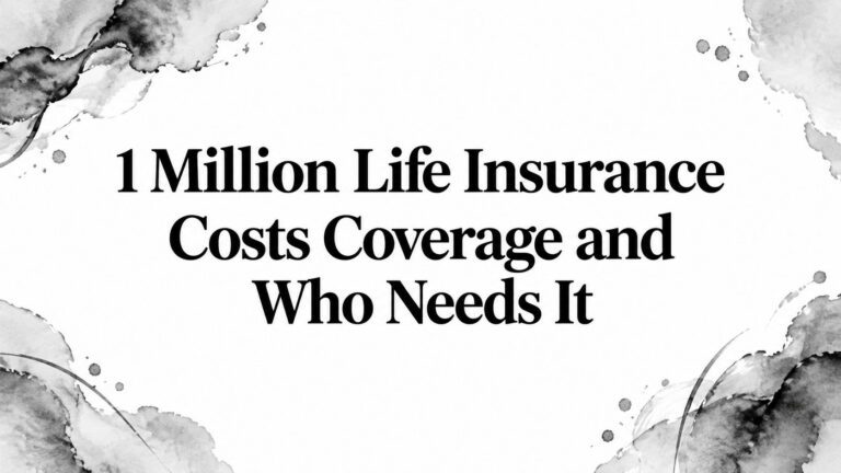 1 Million Life Insurance Costs Coverage and Who Needs It