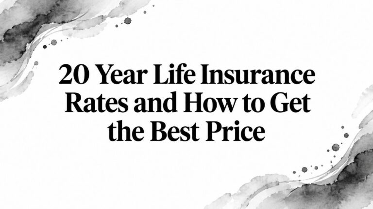 20 Year Life Insurance Rates and How to Get the Best Price