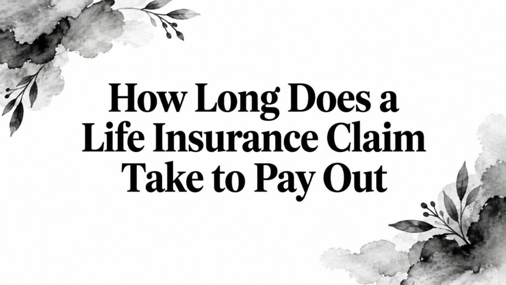 How Long Does a Life Insurance Claim Take to Pay Out