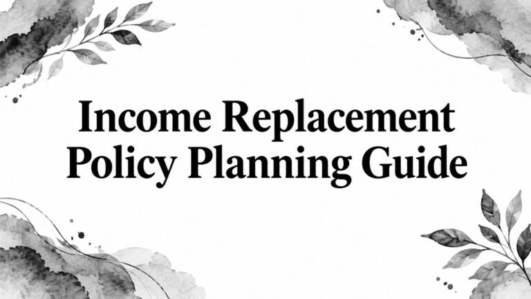 Income Replacement Policy Planning Guide