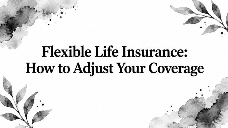 Flexible Life Insurance: How to Adjust Your Coverage