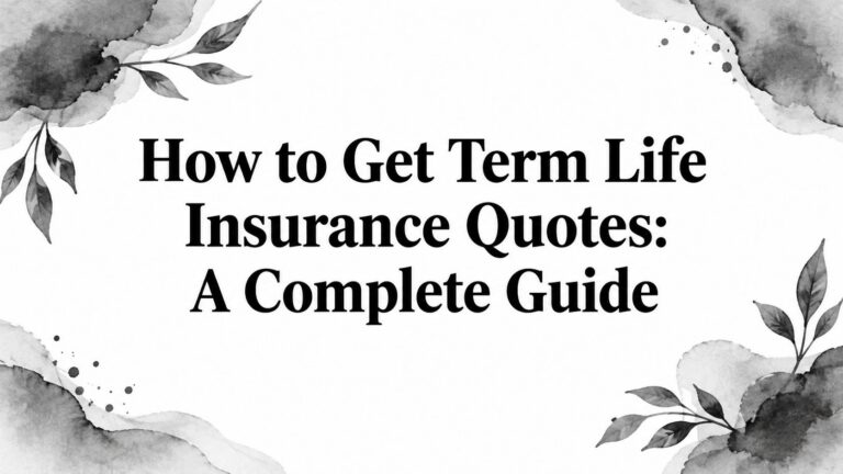 How to Get Term Life Insurance Quotes: A Complete Guide