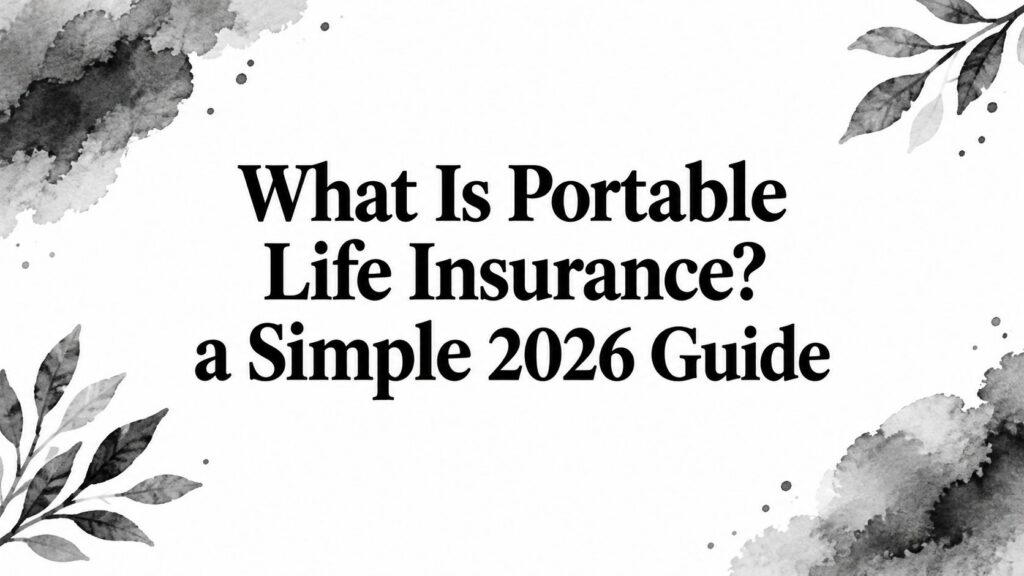 What Is Portable Life Insurance? a Simple 2026 Guide
